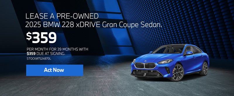 2025 BMW 228 xDrive Lease from $359/mo, $359 due at signing