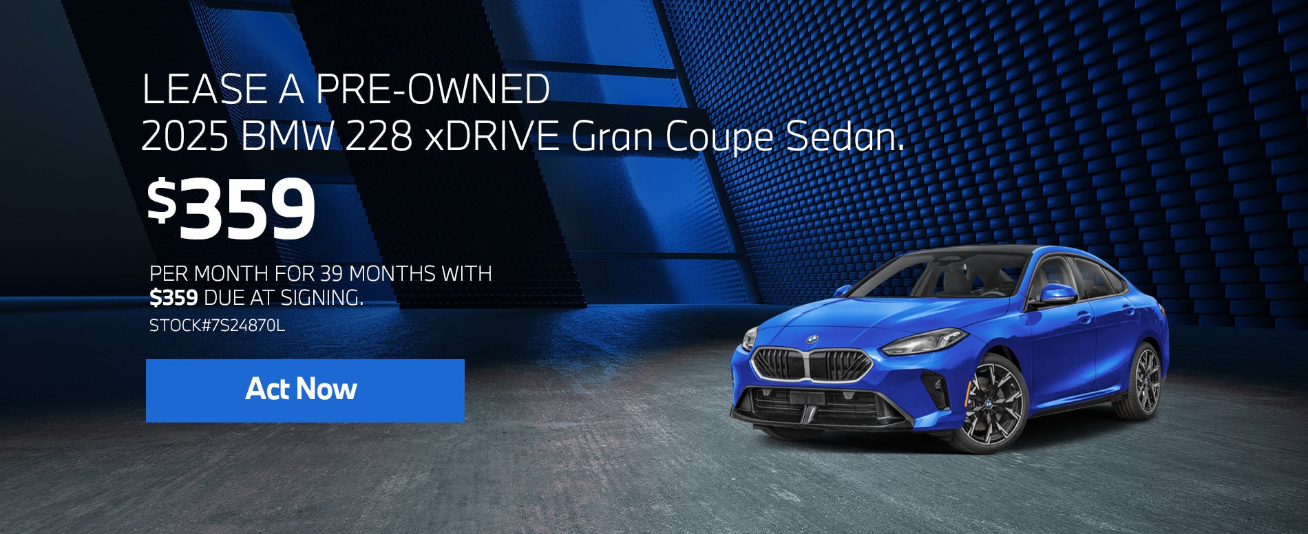 2025 BMW 228 xDrive Lease from $359/mo, $359 due at signing