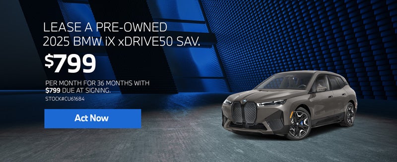2025 BMW iX xDrive50 Lease from $799/mo, $799 due at signing